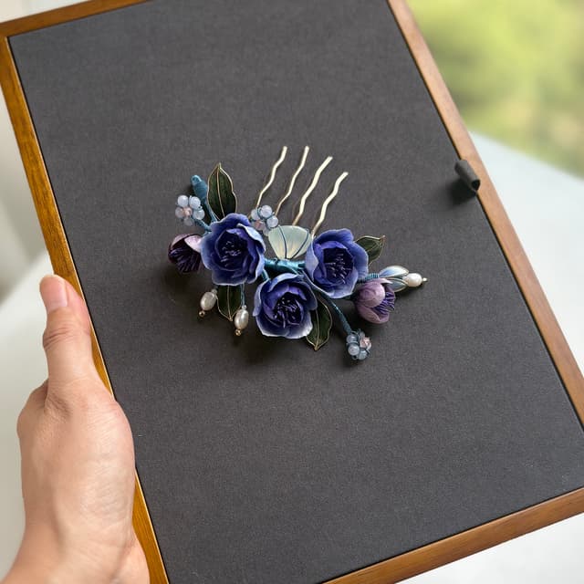 Jade Dew — Gathered Treasures Comb — worn as part of a styling